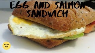 Egg and Salmon Sandwich | Recipe Buff