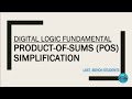 Product of Sums(POS) Simplification| More useful content in description👇| @LastBenchStudents3 #video