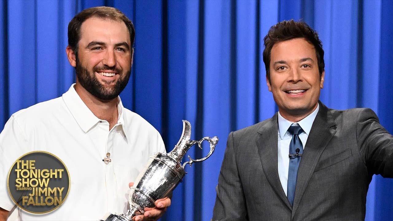 Scottie Scheffler Crashes Jimmy’s Monologue to Celebrate His 2025 Open Championship Win