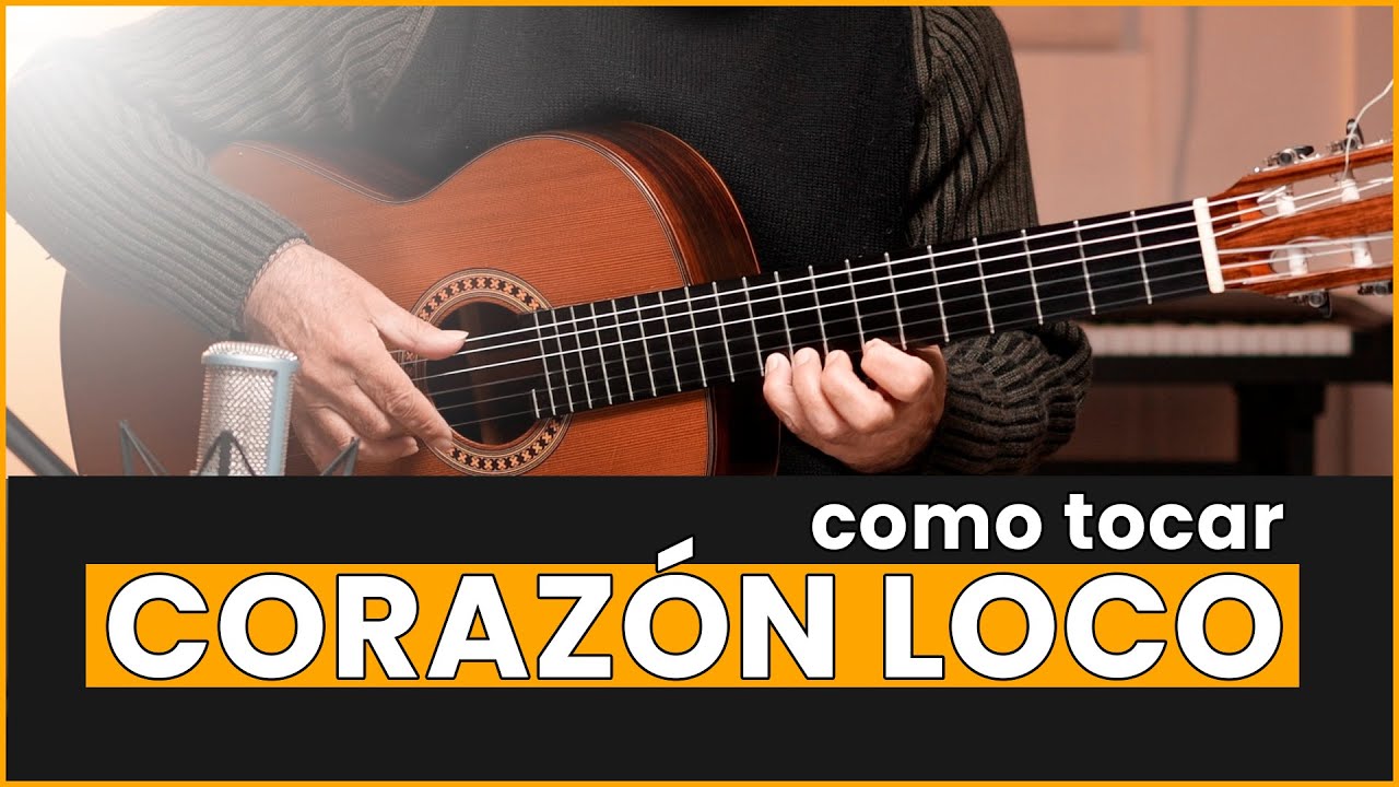 Como tocar 💖CORAZÓN LOCO💖 en Guitarra 🎸 | Armonía Simple