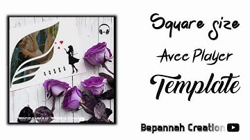 New Square Size Avee player template | How to make status video in Avee Player| Avee player Editing