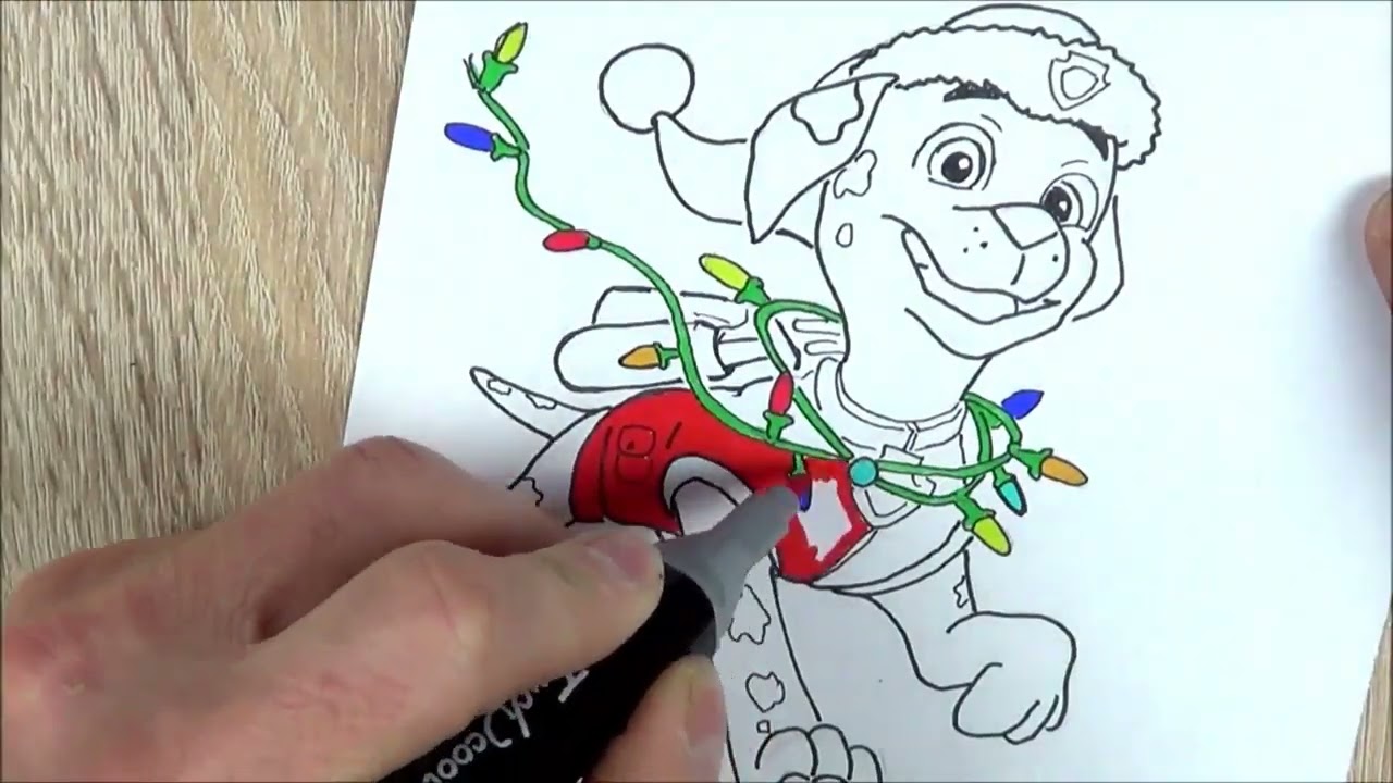 Comment dessiner et colorier Marcus Noel Pat'Patrouille