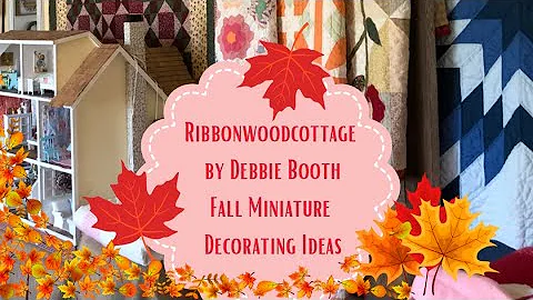 Fall Miniature Decorating Ideas @Debbie Booth Ribb...