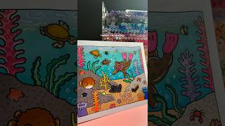 bobbie goods coloring book with ohuhu markers 🪸🐠🦀🤿🩵🐡