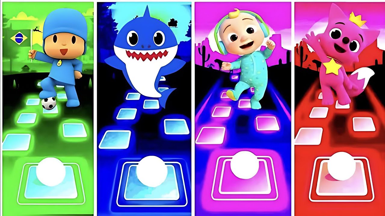 Pocoyo 🆚 Baby Shark 🆚 Cocomelon 🆚 Pinkfong  🎶 Who ls Best