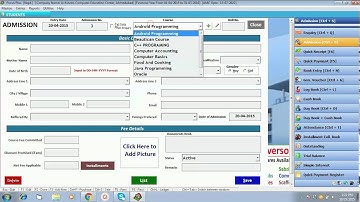 Admission Module in Focus Plus : Institute Management ERP Software www.solversolutions.in