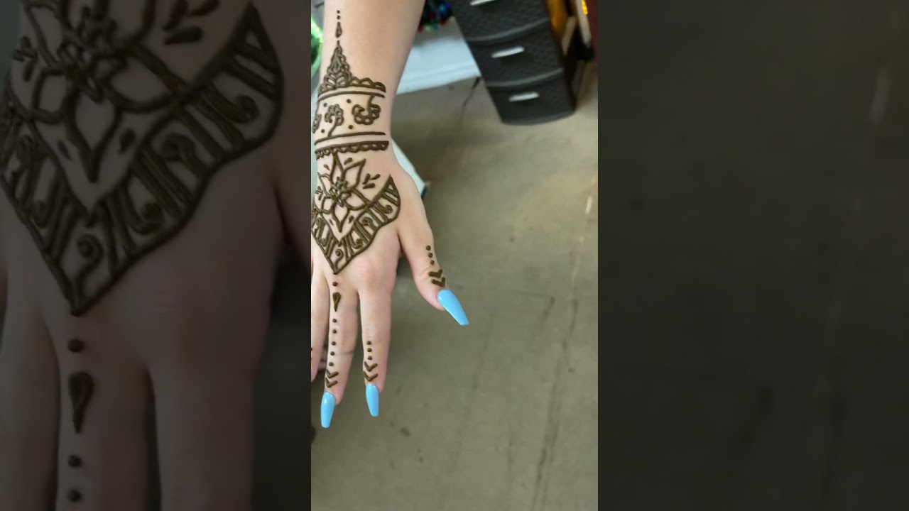 temporary henna tattoo in our store in orlando florida usa 🇺🇸 YouTube