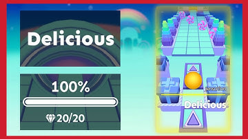 Rolling Sky Remake - Delicious (Level Made by CentiCodes)