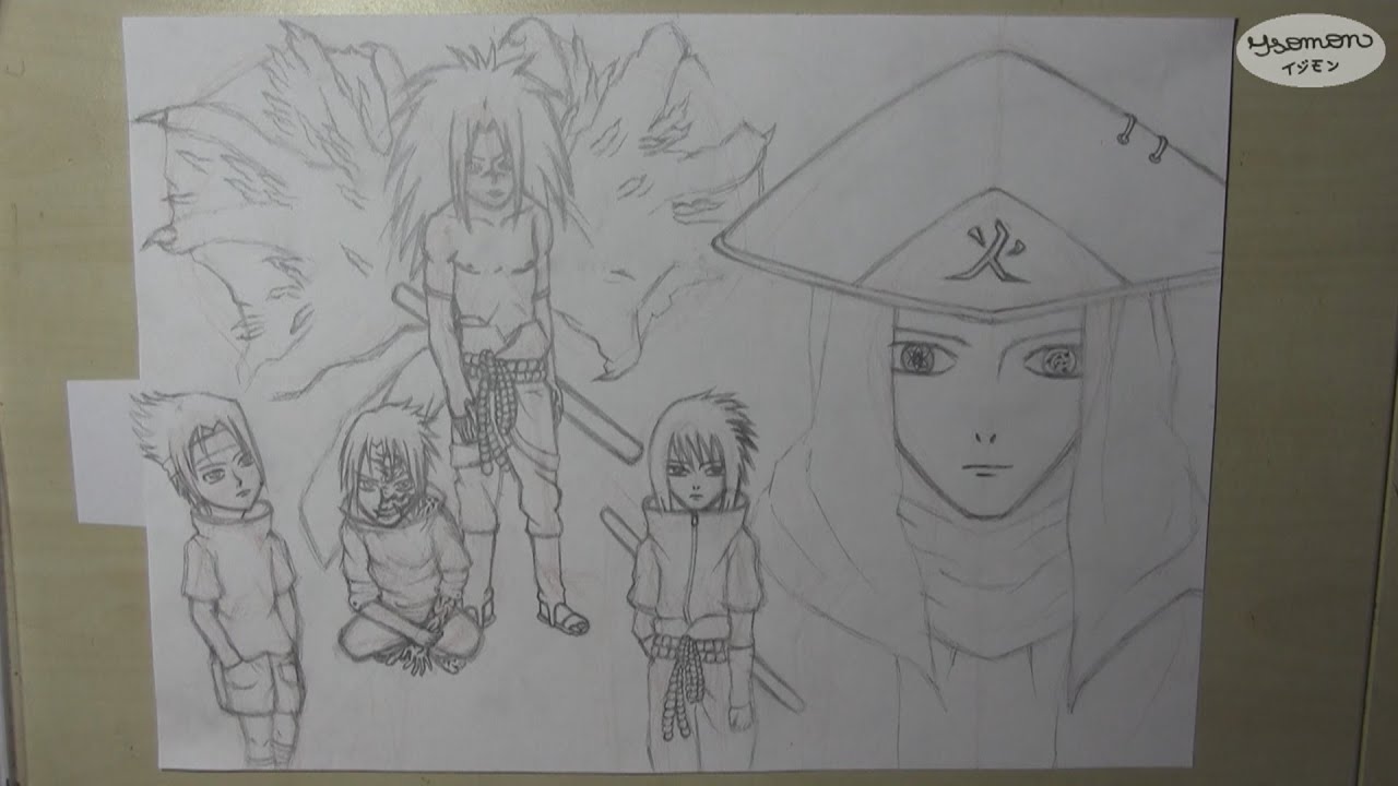 Uchiha Sasuke as Hokage (Speed Drawing) - YouTube