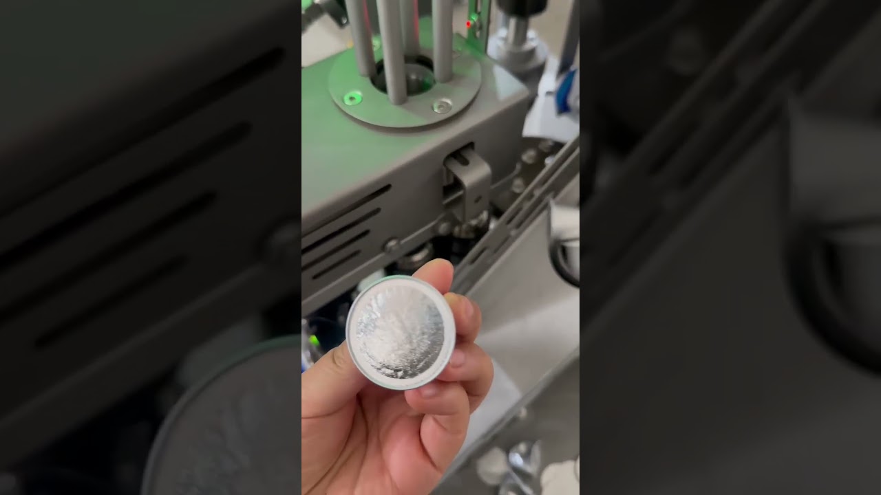 Small Rotary Coffee Capsule Filling Machine #nespresso Coffee capsule filling and sealing machine