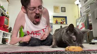 HE IS EATING MY COOKIE