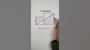 Geometry problem: how to solve area of shadow #area #geometry #shorts