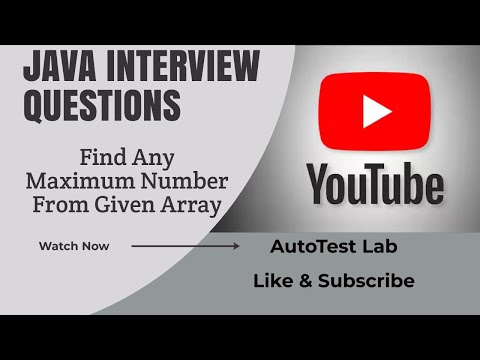 Find any maximum number from given array | Java Interview Questions