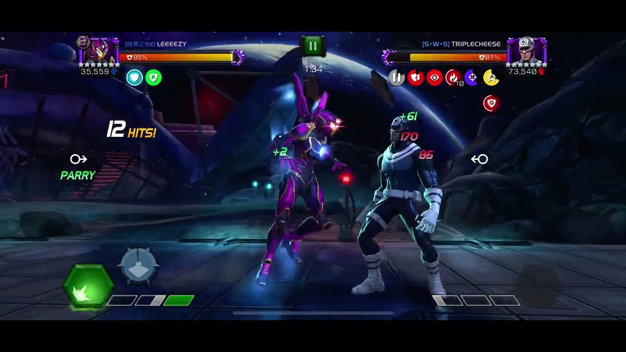 MCOC 7 star Rank 3 Iron heart VS Rank 3 Bullseye battleground rich get richer meta