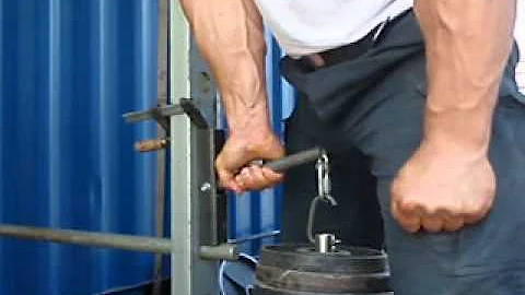 Grip strength training with negatives