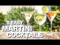 3 easy martini cocktails  cocktail recipes