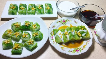 Bánh Đúc Gân Nhanh Đơn Giản Không Nước Vôi, Tro - Marble Pandan Coconut Cakes