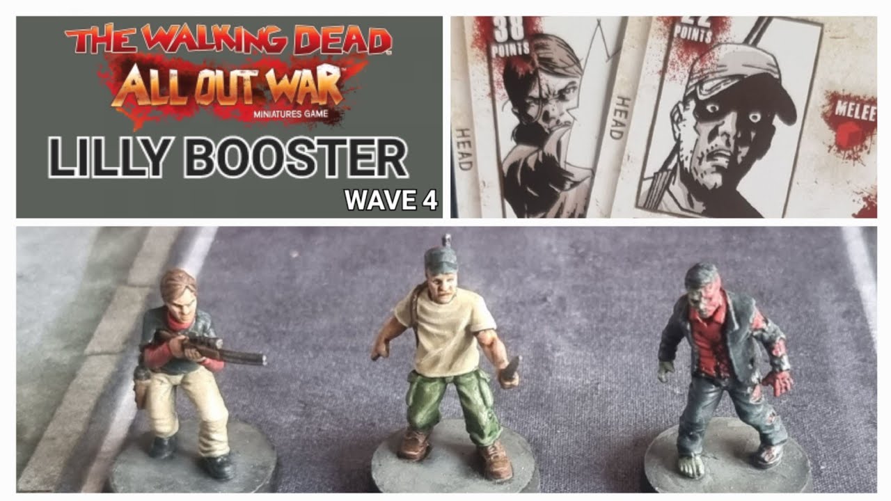 Lilly Booster Wave 4 The Walking Dead All Out War Miniatures Game Component List