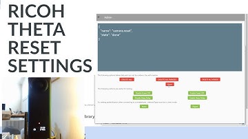 Reset RICOH THETA Settings With Windows App