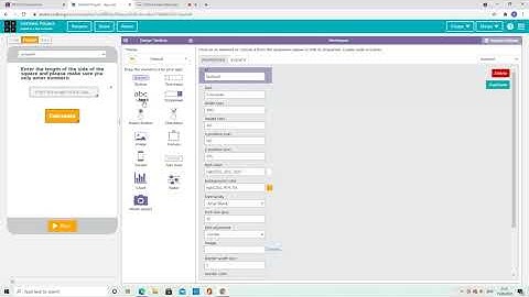 Making an app which can calculate the area and perimeter of a square