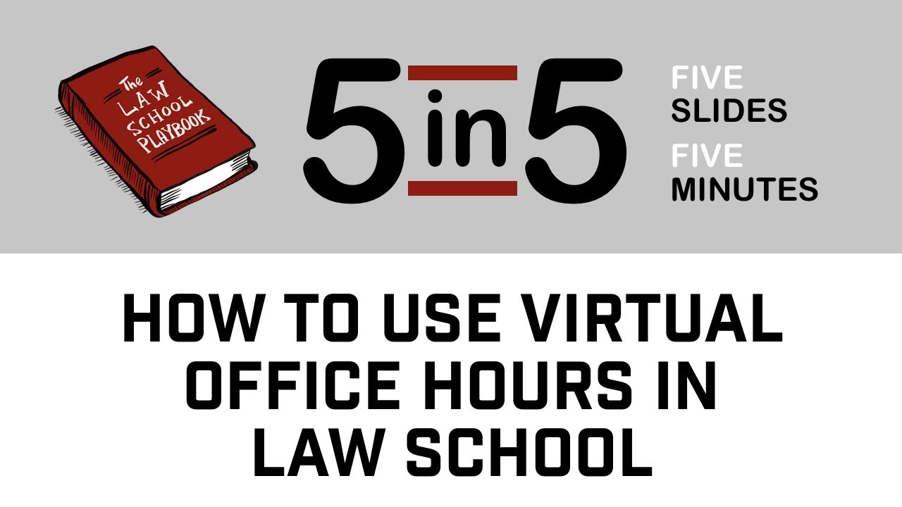 How To Use Virtual Office Hours in Law School