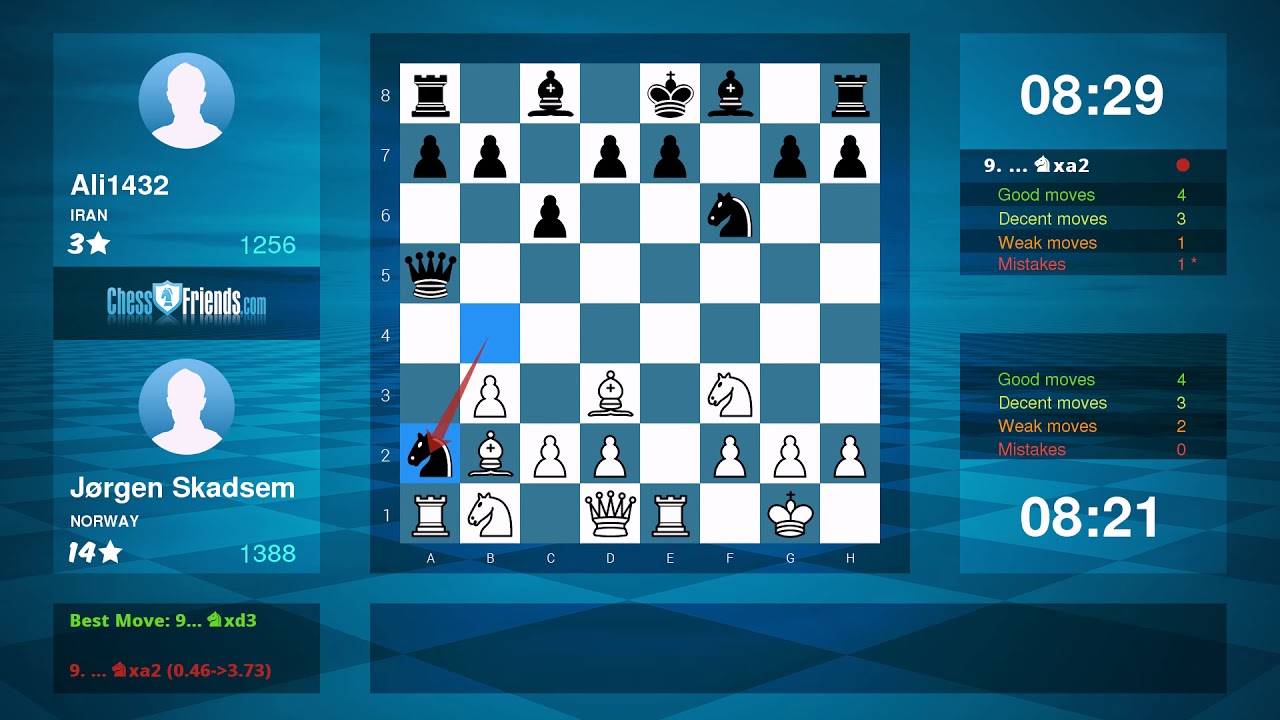 Chess Game Analysis: Jørgen Skadsem - Ali1432 : 1-0 (By ChessFriends.com)