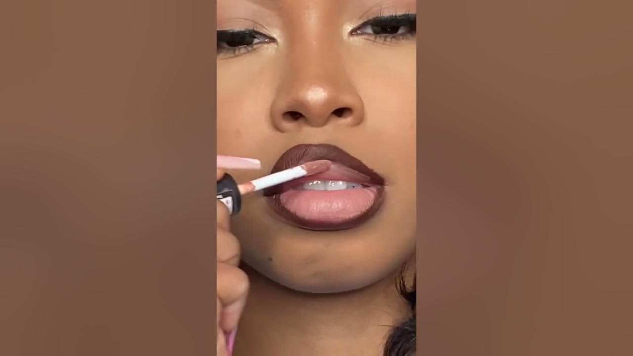 Pink Lipstick With Brown Lip Liner | By Ohmyzy - Youtube