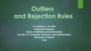 Robust Statistics Sem2 L2 Outliers and Detection Rules