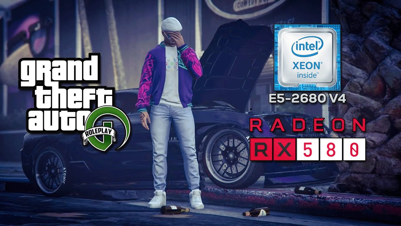 GTA V RP - Xeon E5-2680 V4 e RX 580 2048SP