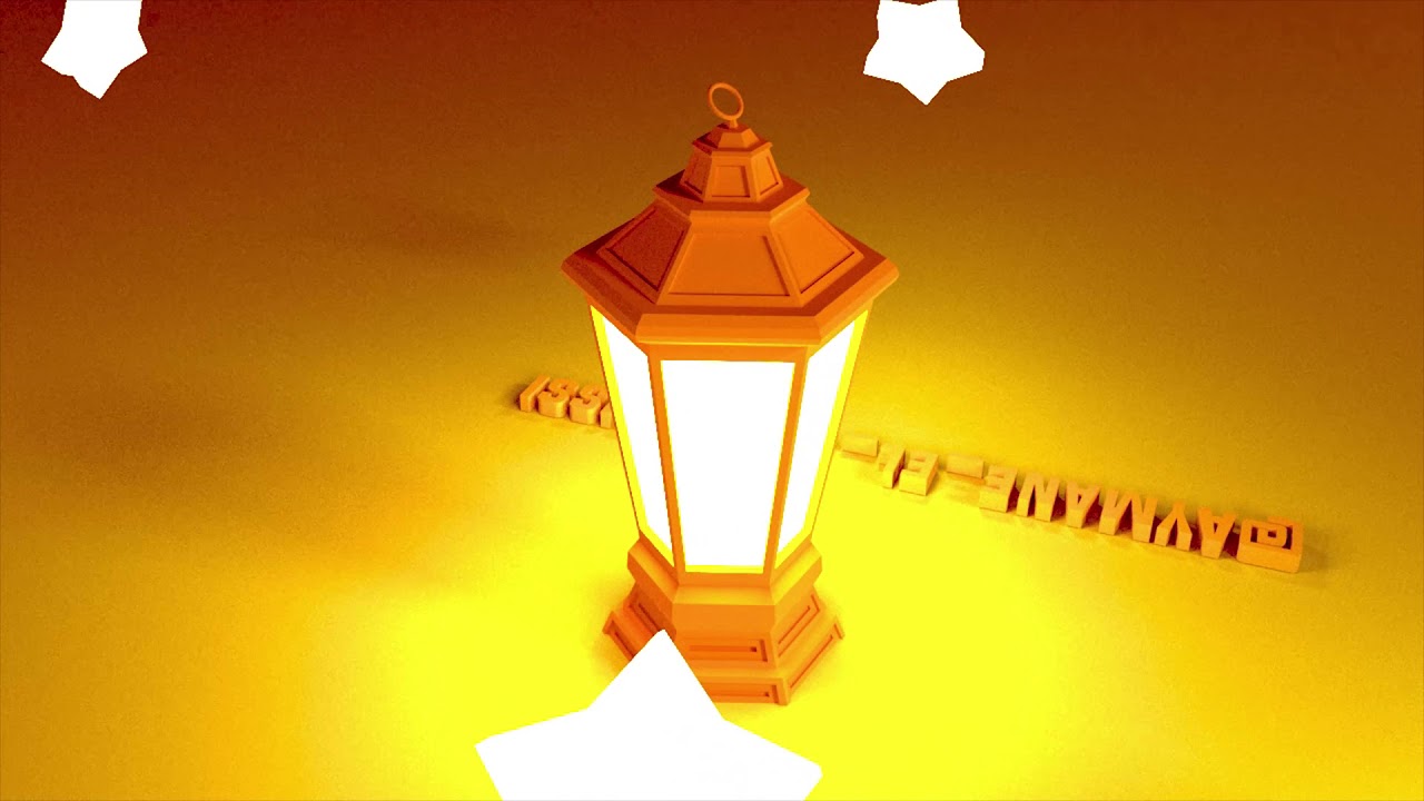 3D ANIMATION - LOW POLY RAMADAN LANTERN " FANOUS" - 3ds max animation