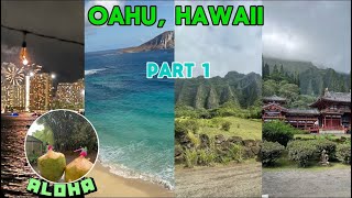 Hawaii, Oahu Travel Vlog Part 1 | Kualoa Ranch UTV Tour, Pearl Harbor Historic Sites & Parasailing