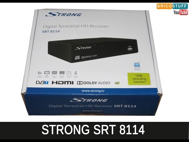 SRT8213 Décodeur TNT Full HD -DVB-T2 - Récepteur-Tuner TV avec