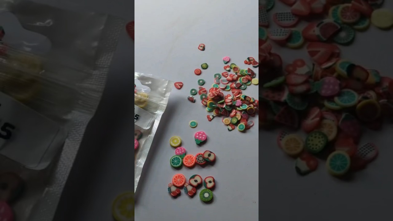 Polymer Clay Fruit Pieces 🍓🍋 | Cute Art Supplies | Rangula Lokam