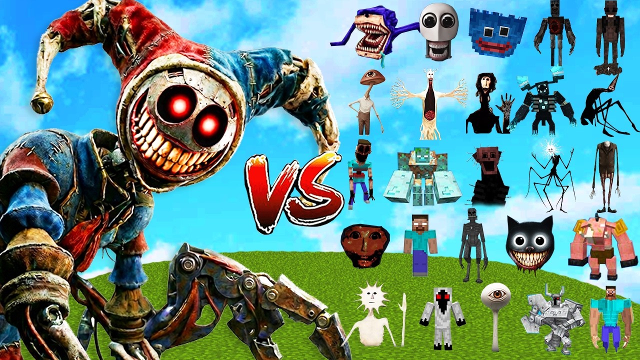 The Prototype [Poppy Playtime 5] vs All Bosses Minecraft | Minecraft Mob Battle