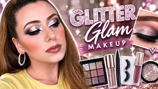 ✨ GLITTER GLAM MAKEUP TUTORIAL | Sparkly Glam Eye Makeup for a Party, Wedding & Night Out screenshot 3