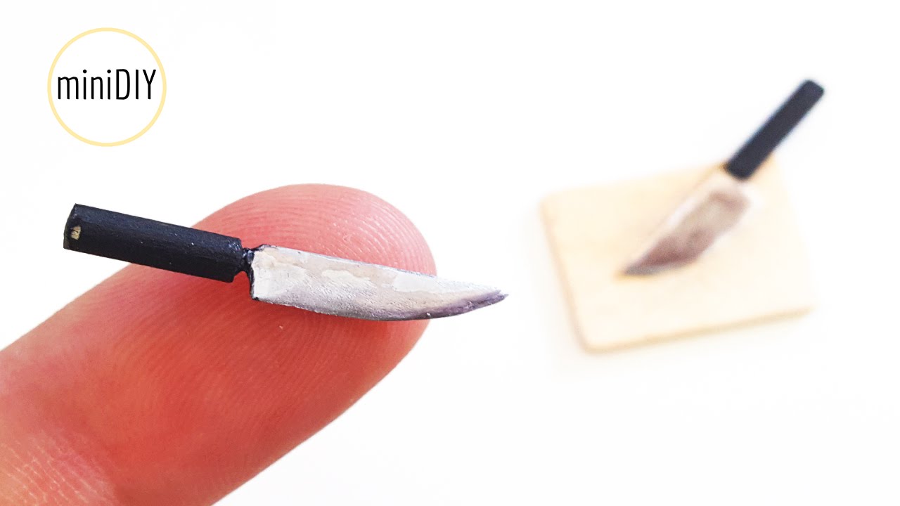 DIY Miniature Kitchen Knife // Dollhouse miniDIY YouTube