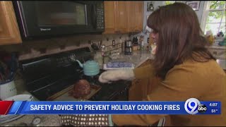 Safety advice to prevent holiday cooking fires