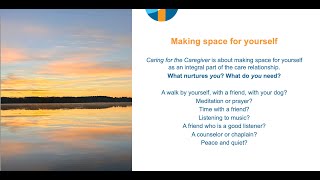 Caring for the Caregiver