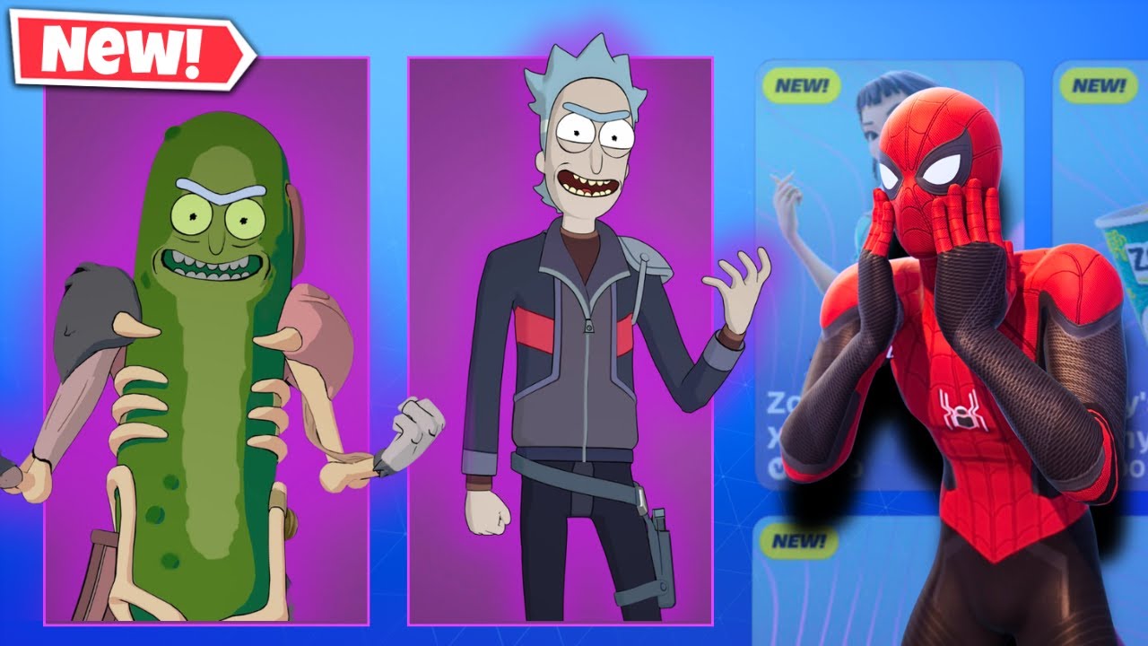 New Rick and Morty Wave 3 in Fortnite | Item Shop & Gameplay LIVE!