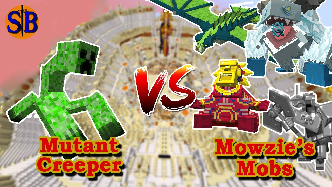 Mutant CREEPER (Mutant Beasts) vs Mowzie's Mobs | Minecraft Mob Battle