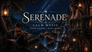 Serenade | Calm Fantasy Music 🌙 Violin, Piano & Rainy Nights