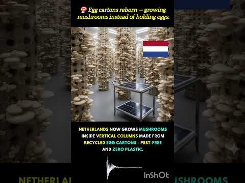 Netherlands Turns Egg Cartons into Vertical Mushroom Farms in a Zero-Waste Revolution