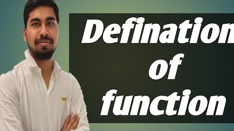 Function (Introduction and defination) by SHUBHAM GUPTA (LECTURE-1) (IIT-ADVANCE, JEE-MAINS)