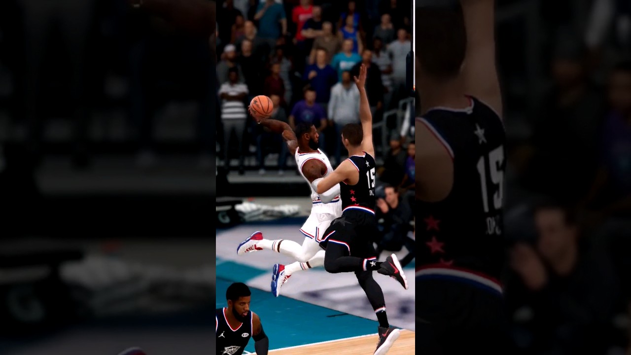 Lebron James dunks on Nikola Jokić - NBA Live 19 🏀🎮