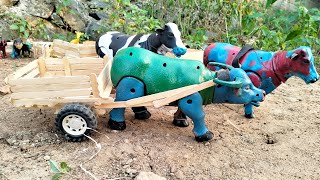 Oleng Tejo!!Sapi Bawa Angkutan Hewan Warna Warni,Kerbau,Kuda,Jerapah,Angsa,Bebek,Sapi,Singa,Harimau