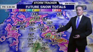 Storm Tracker Forecast - Winter Returns With A Vengeance Thursday And Friday
