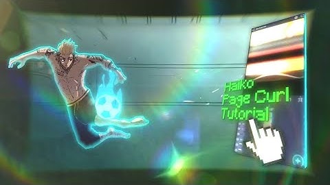 New Trending @HAIKO-XP  Style Page Curl Effect Tutorial On ALIGHT MOTION