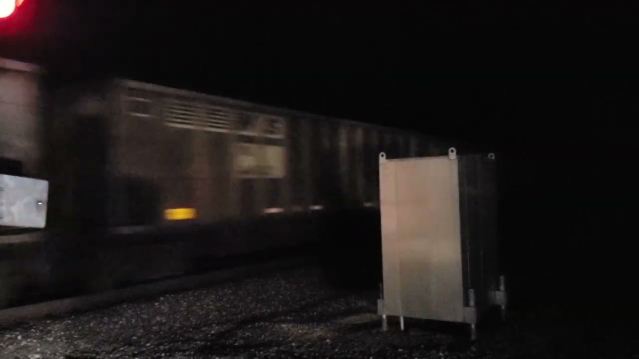 Nighttime NS coal train