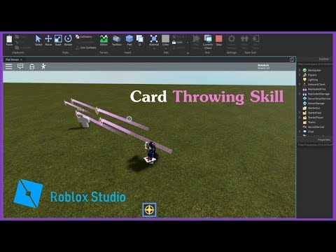 Roblox Studio สอนสร างและแจกสก ลโยนไพ Throwing Card Skill Free Script Skill Youtube - สอนทำ script กด fc คางเพอบน roblox studio 450