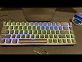 Gamakay MK68 Lubed VS Stock Switches